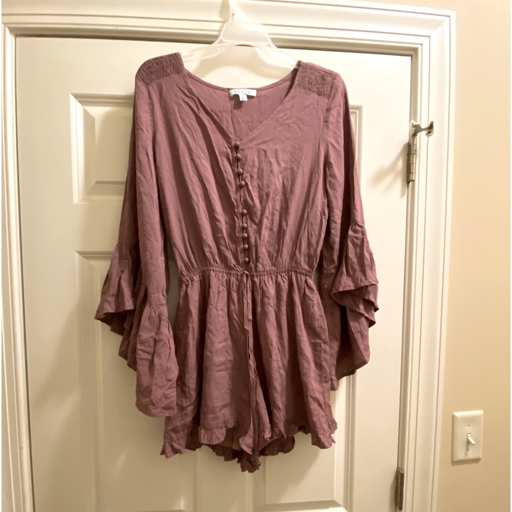 She + Sky purple romper